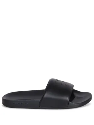 Slides leather sandals