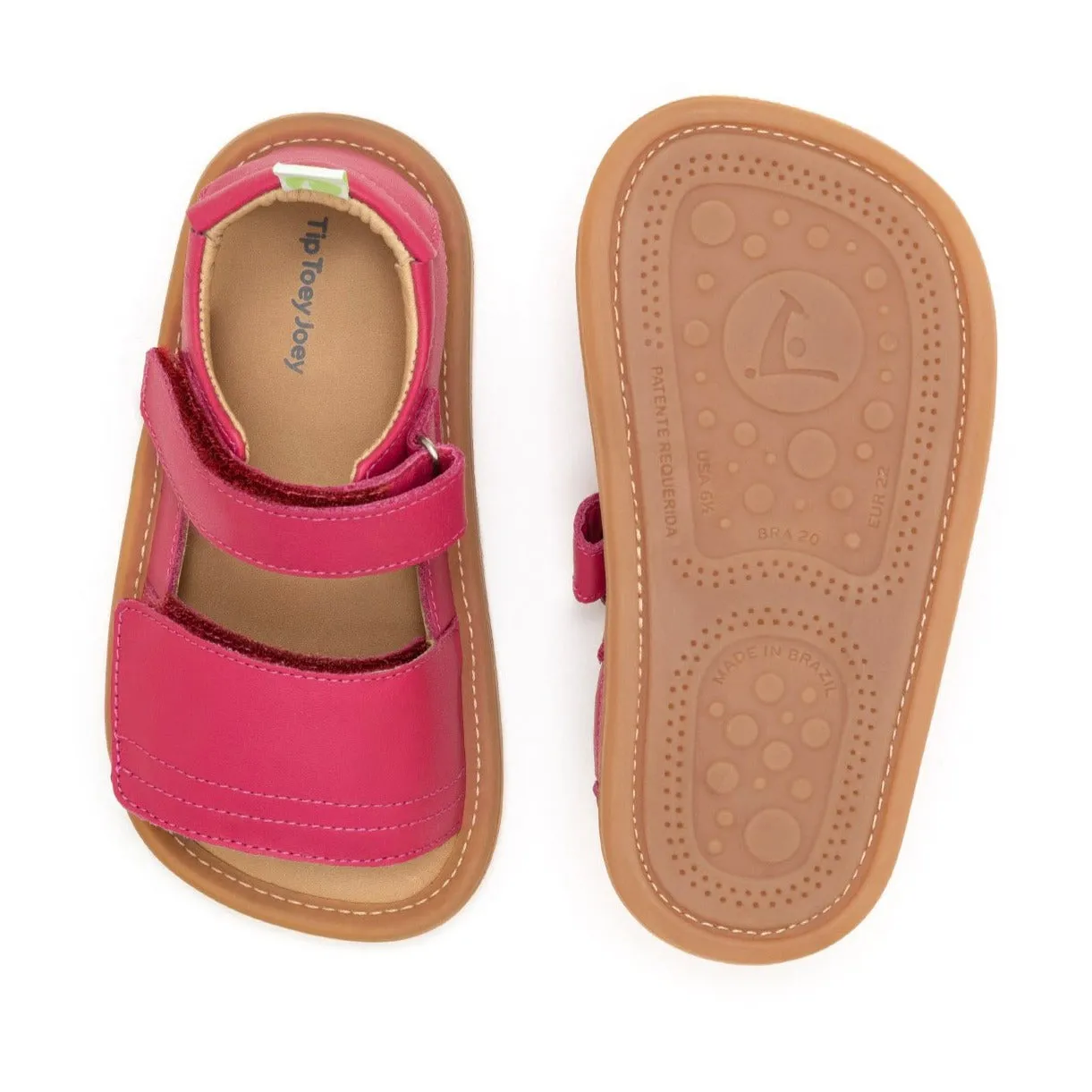 Tip Toey Joey Girl's Sleeky Sandals, Pitaya Pink