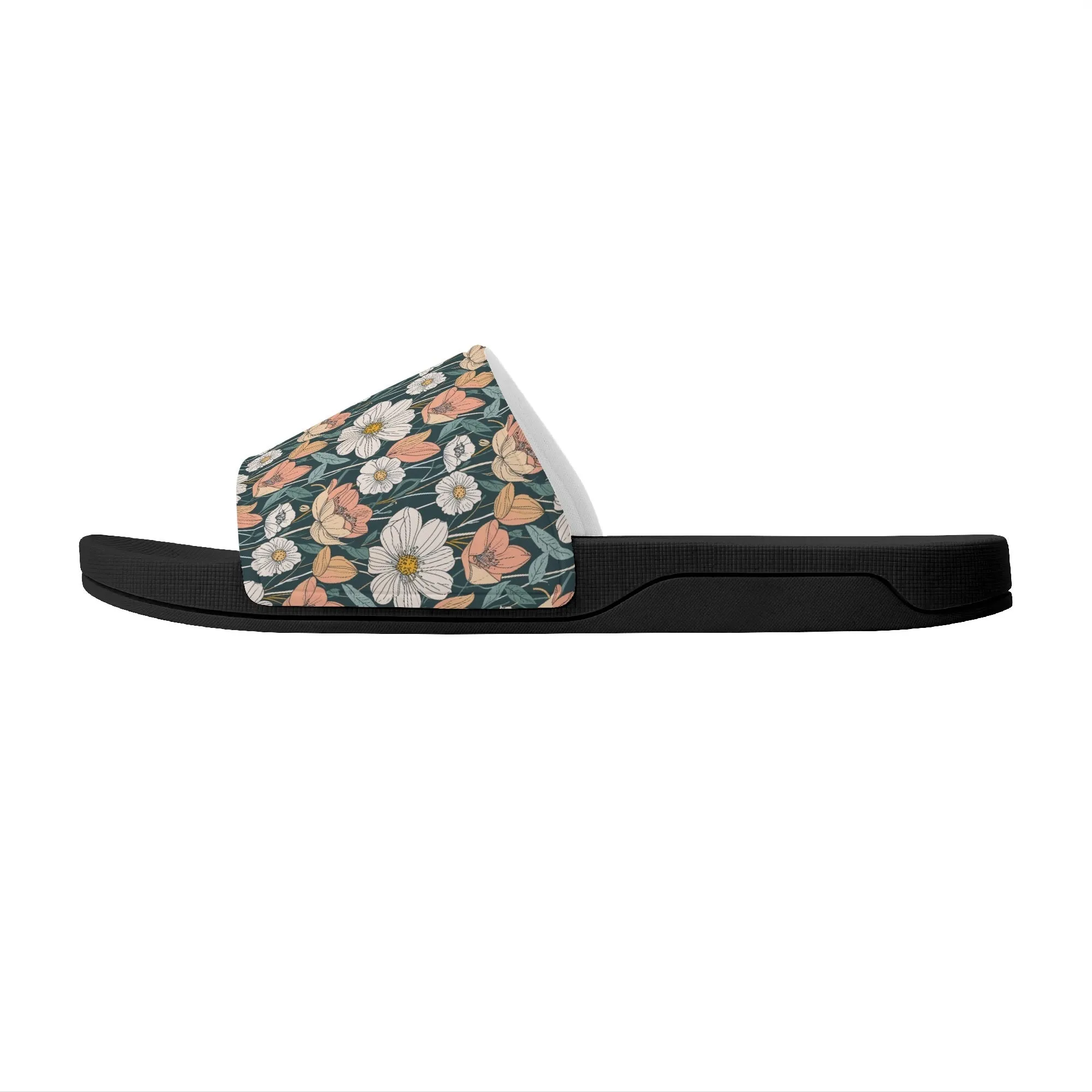 Tulips and Daisys Mens Slide Sandals