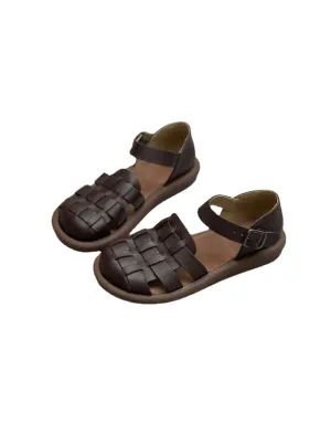 Wide Toe Box Soft Sole Flat Sandals