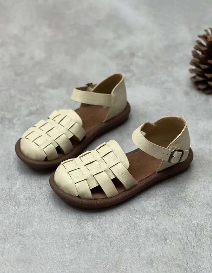 Wide Toe Box Soft Sole Flat Sandals