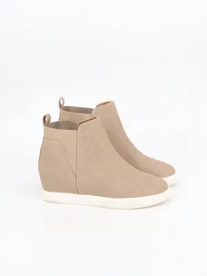 Women's Textured High Shoes,Beige